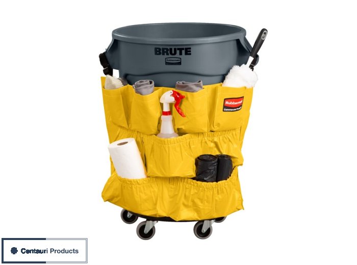 Rubbermaid Brute Caddy Bag 32-44 Gallon - Yellow