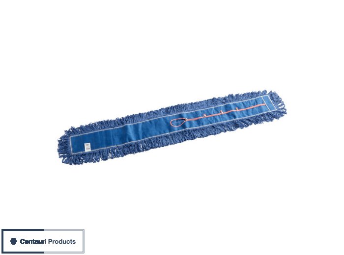 60" Blue Cotton Looped End Dry Dust Mop Head