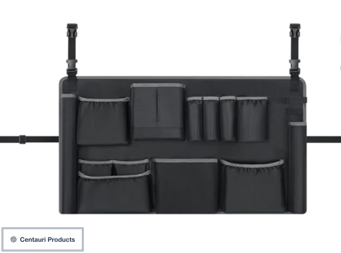 Trash Can Caddy Bag 32-55 Gallon, Black