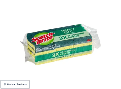 3M Scotch-Brite Heavy-Duty Scrub Sponge 3pk