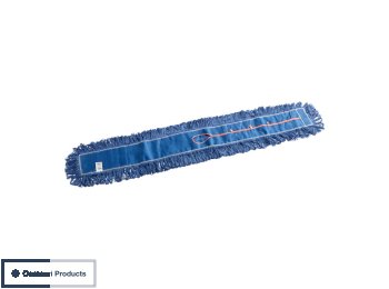 60" Blue Cotton Looped End Dry Dust Mop Head