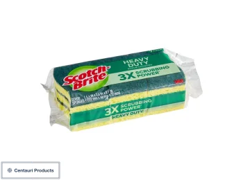 3M Scotch-Brite Heavy-Duty Scrub Sponge 3pk