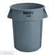 Brute 44 Gallon Gray Round Trash Can
