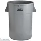 44 Gallon Gray Round Commercial Trash Can