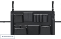 Trash Can Caddy Bag 32-55 Gallon, Black